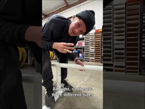 Unboxing the 8ft glow in the dark rail !#buildtoshred #metal #rails #grinds #slides #skateboarding