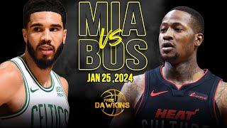 Miami Heat vs Boston Celtics  Game Highlights | January 25, 2024 | FreeDawkins
