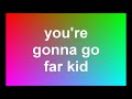 you're gonna go far kid drum cover