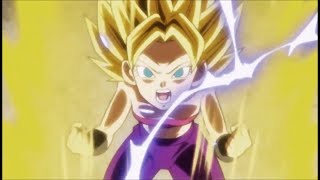 Goku teaches Caulifla to become Super Saiyan 2 | Goku vs Caulifla | Dragon ball Super Episode 100