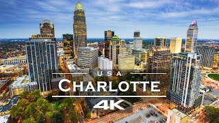 Charlotte, North Carolina - USA 🇺🇸 - by drone [4K]