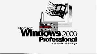 Windows 2000 Startup Sound In Black And White Chorded