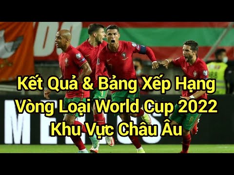 Kết Quả Và Bảng Xếp Hạng Vòng Loại World Cup 2022 Khu Vực Châu Âu | Ronaldo Tỏa Sáng