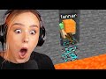 her first time playing Minecraft