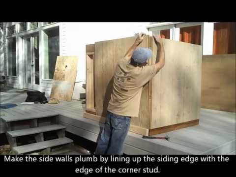 Installing Shed Siding - How to Build a Generator Enclosure