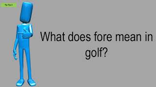 What Does Fore Mean In Golf?