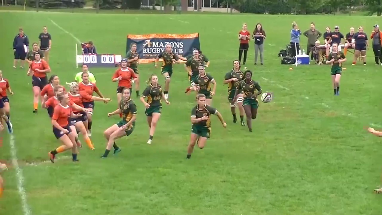 Women's Rugby Successful Backline Attack