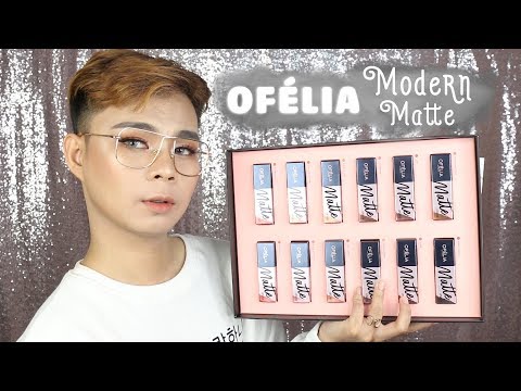 SWATCH & REVIEW - OFÉLIA MODERN MATTE LIPSTICK 2018 - Jesse Pom