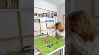 Flavia Birsan Abstract Painting Layering Process