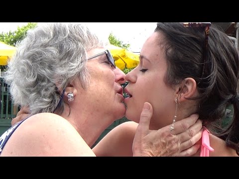 Granny allows him to seduce her. Mature video