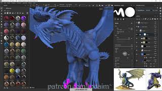 Blue Greatwyrm Timelapse
