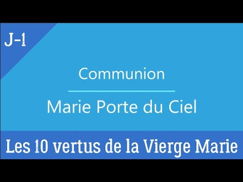 Les vertus de la Vierge Marie