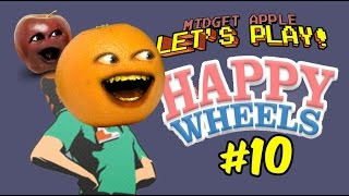 Midget Apple Let's Play Happy Wheels #10: POOFACE! W/ Annoying Orange
