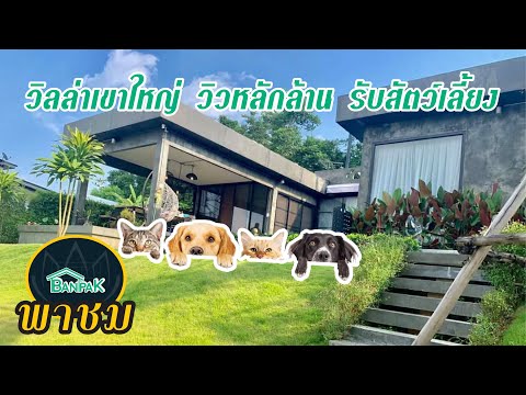 พาชม villa of the moon วิวหลักล้าน มีลานกางเต้น เเบบส่วนตัว รับสัตว์เลี้ยง