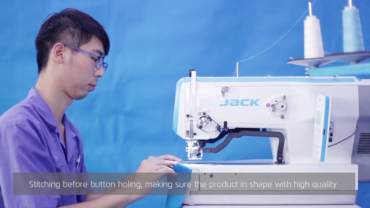 Máquina de Ojal Recto Para Camisa Programable Jack JK-1790BS