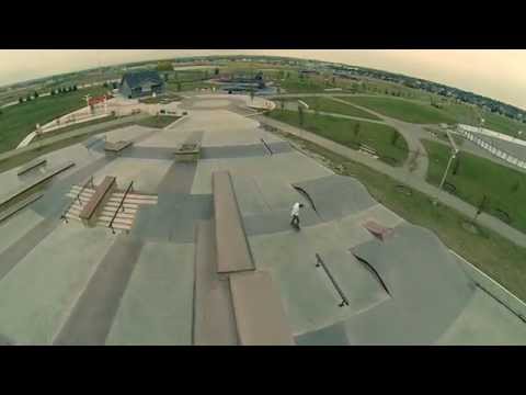 Airdrie, Alberta Skatepark Aerial Video - New Line Skateparks
