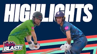 Falcons beat Leicestershire Foxes | Leicestershire v Derbyshire - Highlights | Vitality Blast 2022