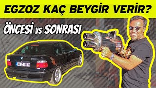 Spor egzoz arabaya güç katar mı? | BMW 323 ti Compact headers ve eksoz ile kaç b