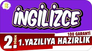 8.Sınıf İngilizce 2.Dönem 1.Yazılıya Hazırlık 📝 #2023