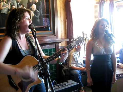 Bethany Joy Galeotti and Amber Sweeney singing Hold On at Galeotti's Grand