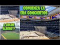 23 de abril 📅 COMIENZAN a MONTAR el ESCENARIO PARA el PRIMER CONCIERTO 💪 Obras Santiago Bernabéu 🚧