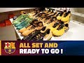Equipment managers prepare for day 1