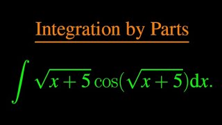 Combining U-substitution and Integration by parts