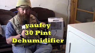 Yaufey 30 Pint Dehumidifier Product Review