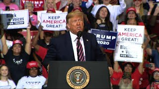 Trump aims at Democrats before Nevada caucuses