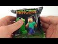 Minecraft Hangers Mystery Surprise Blind Bag Toy Review & Opening, Just Toys Intl, Steve, Creeper