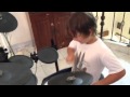 Crazy on the drums