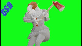 Pennywise It Clown Green Screens Warner Bros. Entertainment