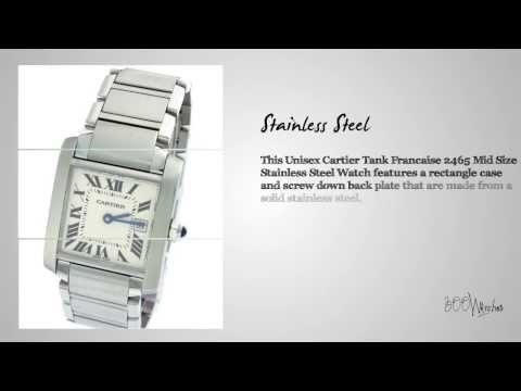 Cartier Tank Francaise 2465 Stainless Steel Watch