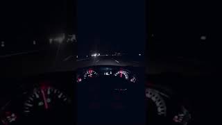 Peugeot 208 gece otoban uzun yol snap