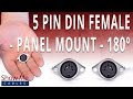 How To Install The 5 Pin DIN Female Panel Mount Solder Connector (180° Style)