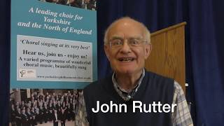 Message from John Rutter | Yorkshire Philharmonic Choir