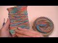 VIDEO CLIP Yoga Socks on ANY Sock Loom Cuff