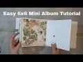 Simple 6x6 Mini Album Tutorial - Perfect for a beginner - Mintay - Urban Jungle