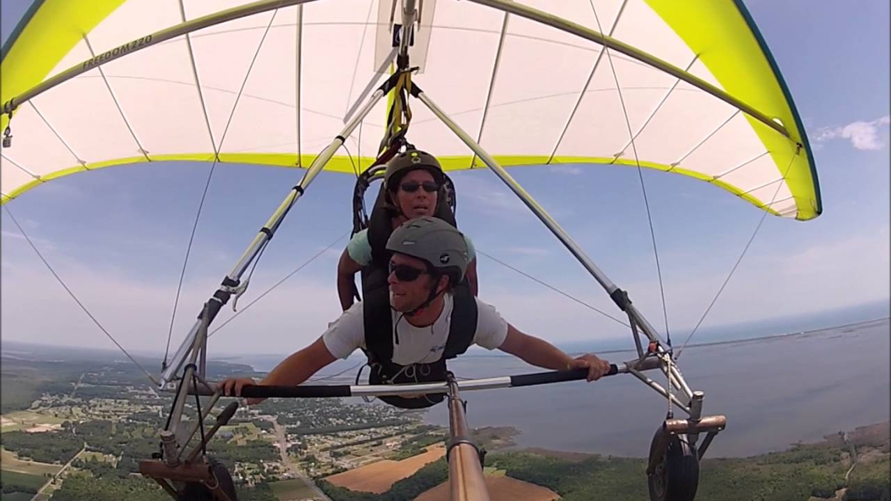 Nude hang gliding