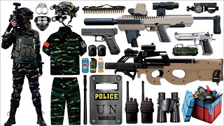 Unboxing Mysterious Toy Box, M1911 Pistol Conversion Kit, P90 Submachine Gun, Glock, Desert Eagle