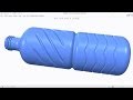Creo Tutorial - Model 3D Water Bottle Tutorial