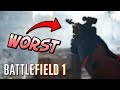 Battlefield 1: (PROBABLY) THE WORST GUN IN THE GAME // BF1 Gameplay (PS4)