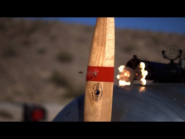 Bullets vs Propeller in Slow Motion - Video