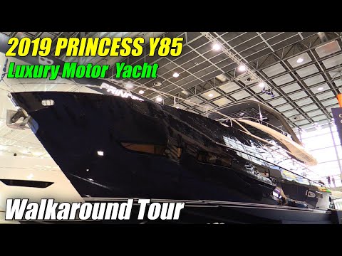 2019 Princess Y85 Luxury Yacht - Walkaround - 2019 Boot Dusseldorf