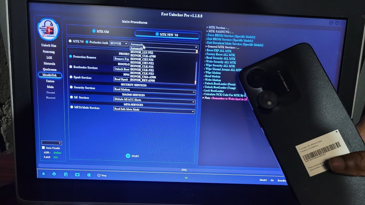 Remove Google account Honor X5 Model WOD LX3 Via Remove Google account Honor X5 Model WOD LX3 Via