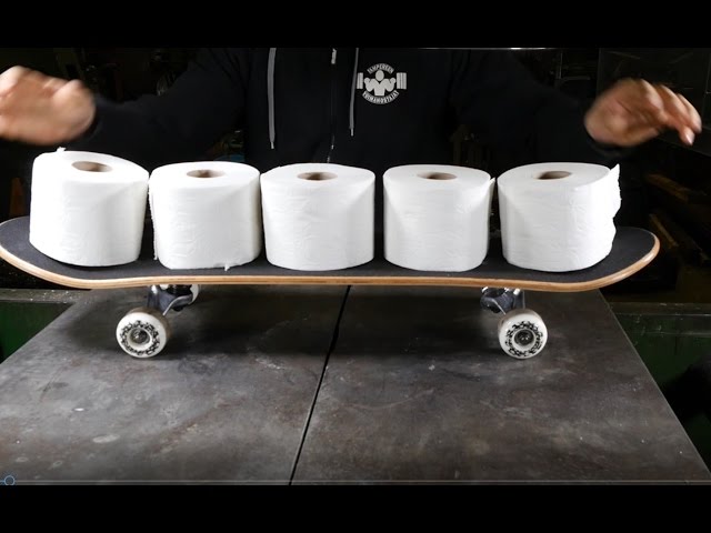 How To Make A Skateboard From Toilet Paper - Video