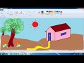 Học vẽ Paint trên máy tính|| Vẽ tranh ngôi nhà của em