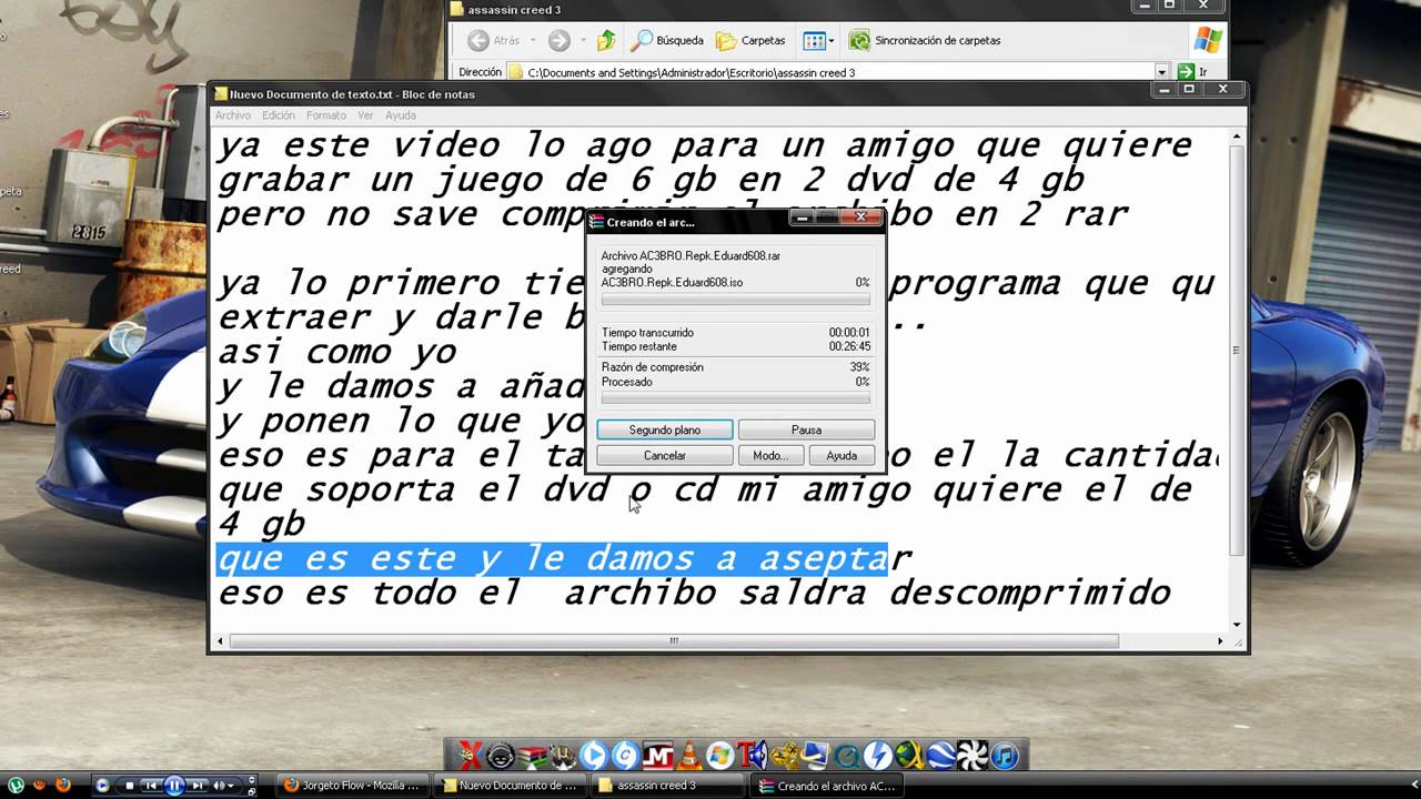 COMO GRABAR UN JUEGO DE PC BAJADO como grabar un juego de pc bajado:
