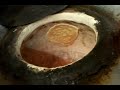 How to make naan bread in Tandoor Oven - indian restaurant cooking - indian cooking - pabda20