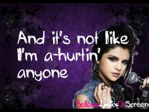 Selena Gomez Rock  Lyrics on Selena Gomez   The Scene   Rock God   Lyrics On Screen Music Videos